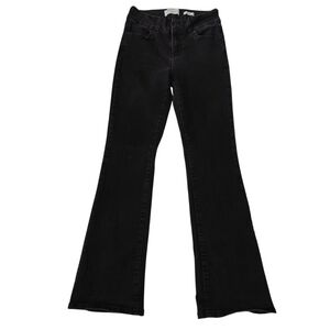 Black Flare Wide Leg Jeans High-Rise